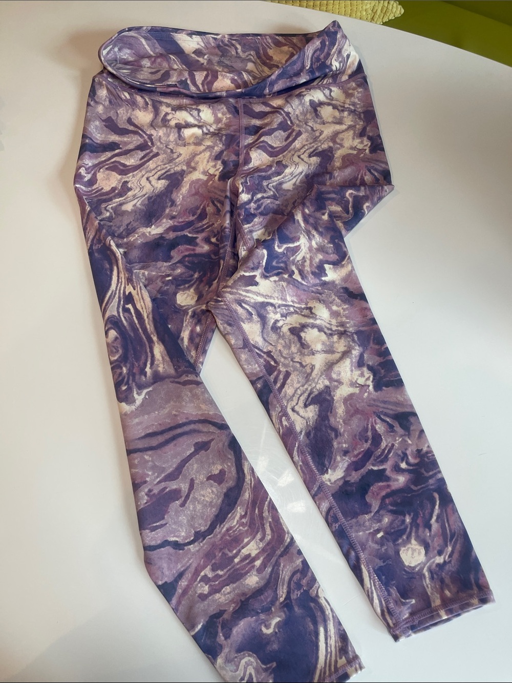 Threads 4 Thought Purple Marble Print Leggings
